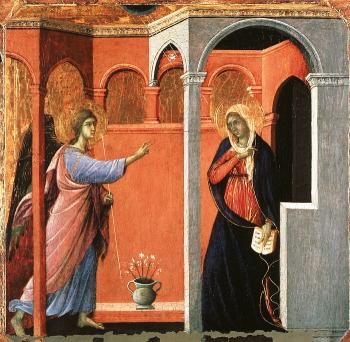 Duccio Di Buoninsegna : Annunciation
